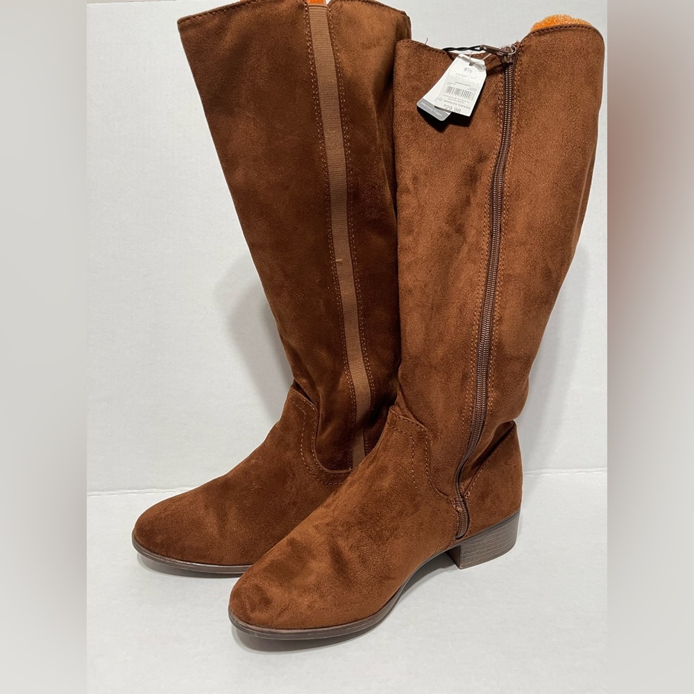 90s Style Brown Knee-High Boots - Size 8 NWT